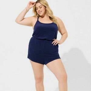 Lightweight Terry Cami Cover-Up Romper
